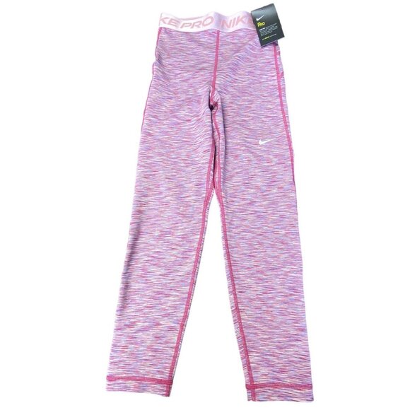 Nike pro Sz XS leggings Women Athletic Gym Pink Athleisure Gym New - Picture 1 of 3